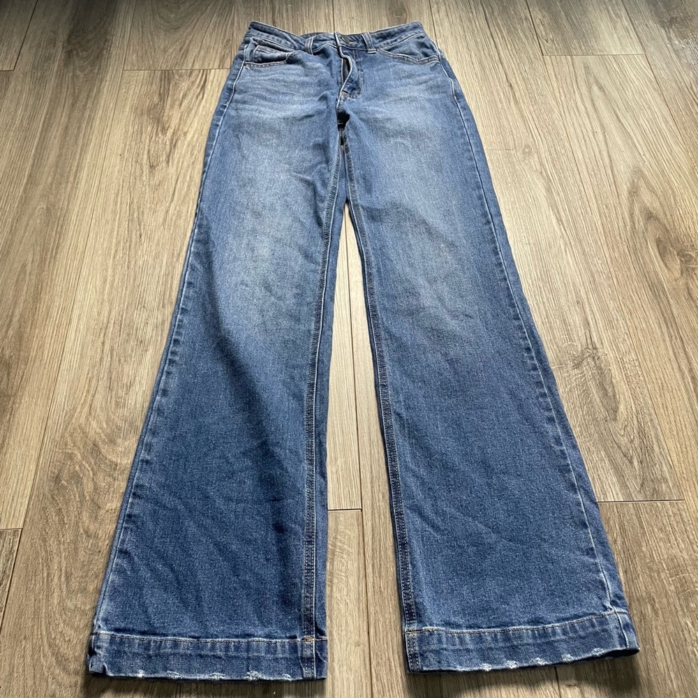 DYI Blue High Rise Wide Leg Denim Jeans 24